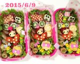 キティ♡可愛い♡キャラ弁♡おかず♡女の子作り方2写真