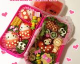 キティ♡可愛い♡キャラ弁♡おかず♡女の子作り方3写真