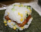 深谷ねぎの肉巻きおにぎらず作り方7写真