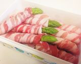 アスパラ豚バラ。作り方1写真