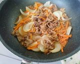 牛肉と野菜のプルコギ風炒め作り方7写真