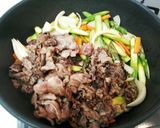 牛肉とアスパラの炒め物～焼肉風～作り方6写真