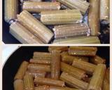 秋田蕗の肉詰め作り方3写真