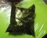 おにぎらず（ニラ玉とハム）作り方10写真