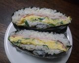 おにぎらず（ニラ玉とハム）作り方13写真