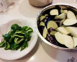 ＊ナスとピーマンの甘辛味噌炒め＊作り方1写真