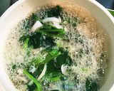 食べるスープ ！ほうれん草のかきたま汁作り方4写真