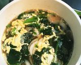 食べるスープ ！ほうれん草のかきたま汁作り方6写真