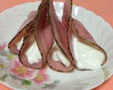 ペッパーハムのヨーグルトクリーム包み作り方3写真