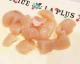水菜とほたての炒め物作り方2写真