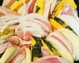 鶏肉と野菜の蒸し焼き ステーキソース作り方1写真