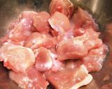 サクサク揚げナスと鶏もも肉の黒酢あんかけ作り方2写真