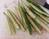 豚肉とオクラ、茄子のわさび醤油炒め作り方2写真