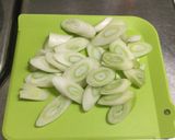 白 ね ぎ と 鶏肉 (中華風)作り方1写真