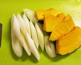 豚肉とかぼちゃのピリ辛みそ炒め作り方1写真
