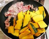豚肉とかぼちゃのピリ辛みそ炒め作り方2写真