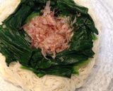 ☆材料5つ！ほうれん草の巣ごもりそうめん作り方5写真