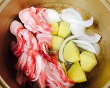 キムチと麺つゆで〜簡単ジャガイモ煮作り方3写真