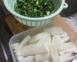 新しょうがと大根と豚肉の煮もの作り方1写真