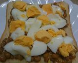 ゆで玉子と納豆のトースト作り方3写真