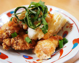 鶏とお餅の揚げ出し さっぱりおろしポン酢作り方6写真