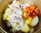 キムチと麺つゆで〜簡単ジャガイモ煮作り方5写真