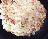 香ばしく!干しエビ入りキャベツ焼き作り方6写真