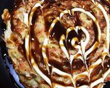 香ばしく!干しエビ入りキャベツ焼き作り方7写真