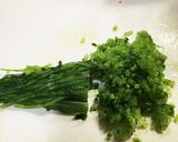 大根葉の茎の炒め物作り方1写真