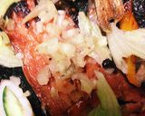 揚げ豆腐チリソースがけ☆海苔弁風お弁当作り方14写真