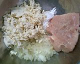 簡単ヘルシー♪豆腐の しそ巻き つくね！作り方3写真
