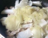 新しょうがと大根と豚肉の煮もの作り方5写真