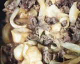 牛肉こまとおふのカロリーオフ♪新玉牛肉丼作り方9写真