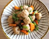 フライパン1つ♬揚げない簡単甘辛肉だんご作り方5写真