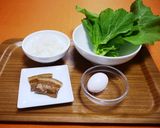 ラフテーとチキナーご飯のおにぎらず作り方1写真