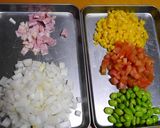 押し麦と夏野菜の豆乳スープ作り方1写真