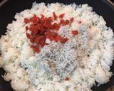 ランチにいかが？カリカリ梅としらすの炒飯作り方2写真