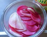漬け物の納豆和えにオリーブオイルを加えて作り方4写真