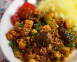 夏野菜とひよこ豆のキーマカレー作り方10写真