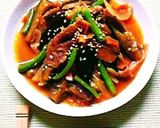 ☆茄子と豚肉といんげん豆の甘辛炒め♪作り方3写真