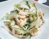 きゅうり 蒲鉾 さきいかの梅肉マヨ和え作り方4写真