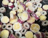さつまいもとチクワの和風オーロラソース和え作り方3写真