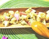 蓮根と蒲鉾のペペロンチーノ作り方4写真