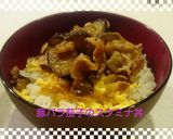 豚バラ茄子のスタミナ丼作り方7写真
