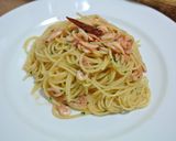 旬!香り楽しむ、桜エビのペペロンチーノ作り方8写真