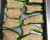 ピーマンの肉詰め☆照り焼き☆鶏ひき肉作り方3写真