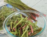 山菜みずの味噌汁作り方3写真