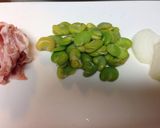 そら豆の味噌炒め♪作り方1写真