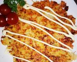 ランチに♪　ご飯のパリパリ平ら焼き作り方7写真