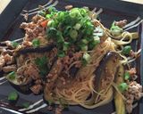 食べるラー油で麻婆茄子風ピリ辛冷製パスタ作り方5写真